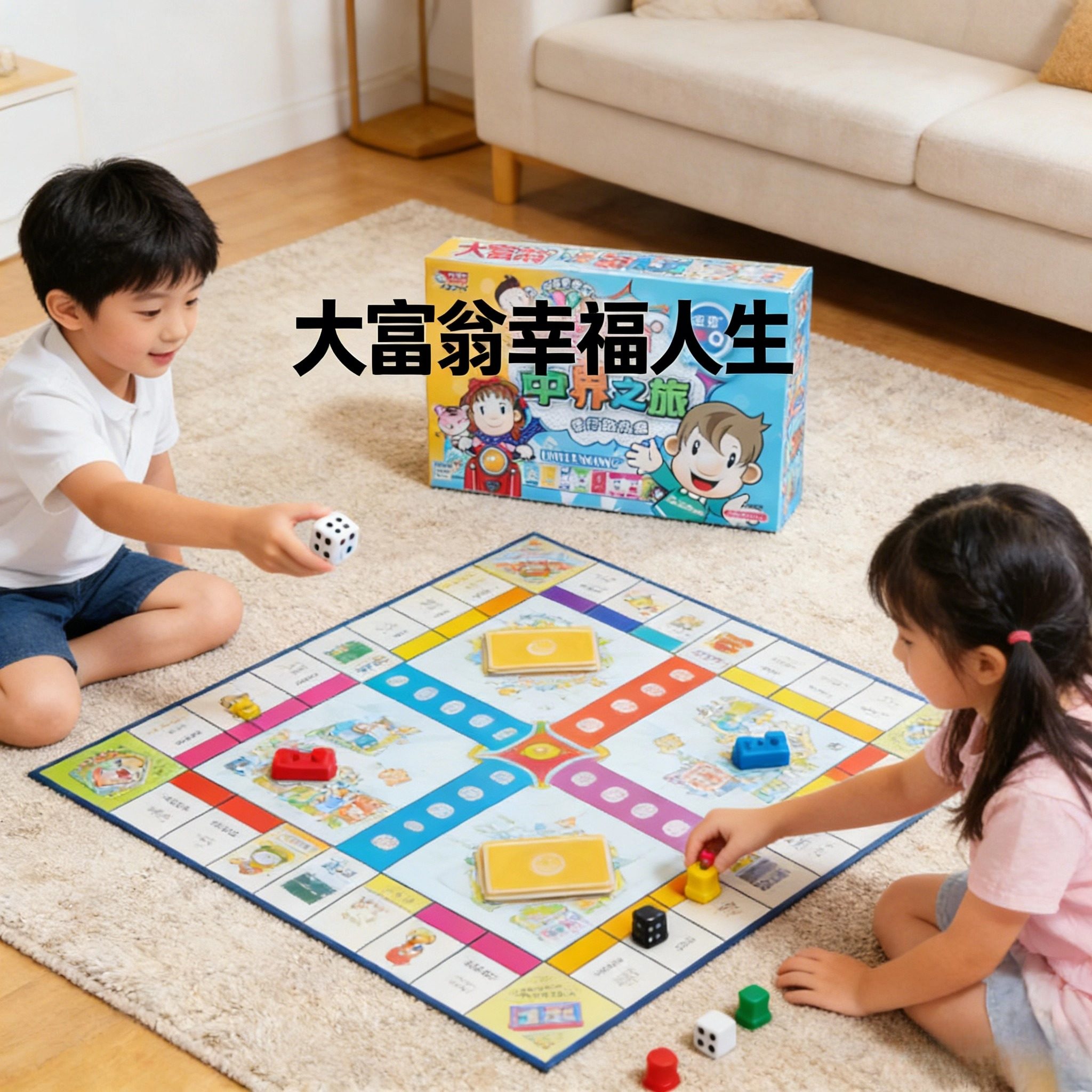 大富翁幸福人生世界之旅幸福人生儿童小学生益智玩具成人桌游戏棋
