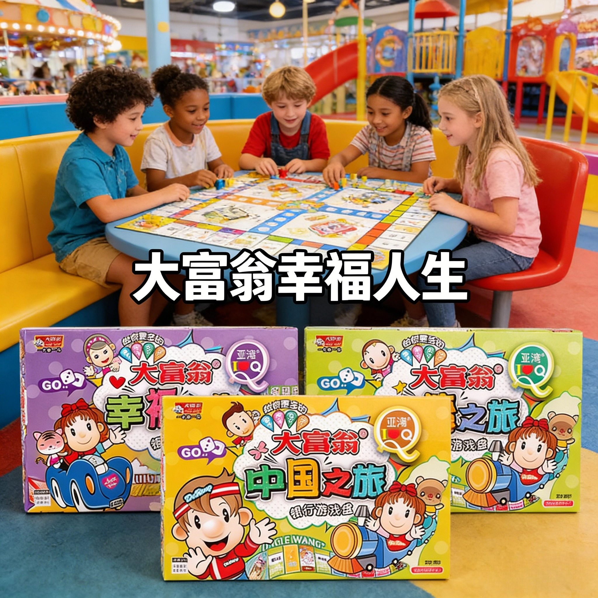 大富翁幸福人生传统桌游游戏棋世界之旅中国飞行成人儿童学生亲子