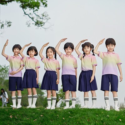 小学生班服幼儿园男童合唱校服活动棉开学季学院学院小学生表演春