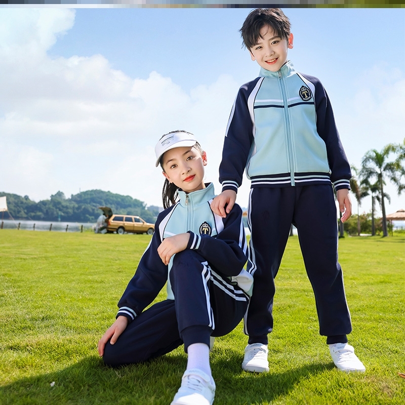 小学生班服英伦风两件套运动会夏季套装外套红色春秋装男女款表演