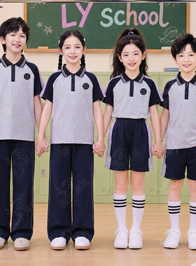 辽宁沈阳市于洪区小学生校服初高中生夏季统一班服儿童运动套装