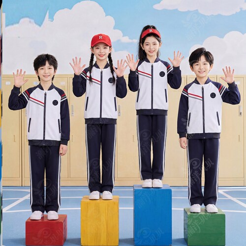 辽宁省沈阳市法库县中学生春秋季校服第一款儿童高中生运动班服