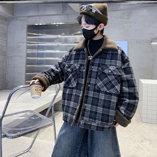 男童冬装机车毛衣秋装中大款年服秋冬外套上衣童装洋气男童外套