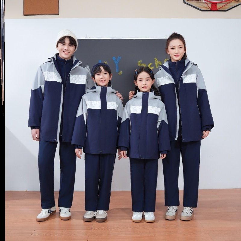 江西吉安市吉安县统一校服小学生初中高中夏季春秋季运动装新款图片