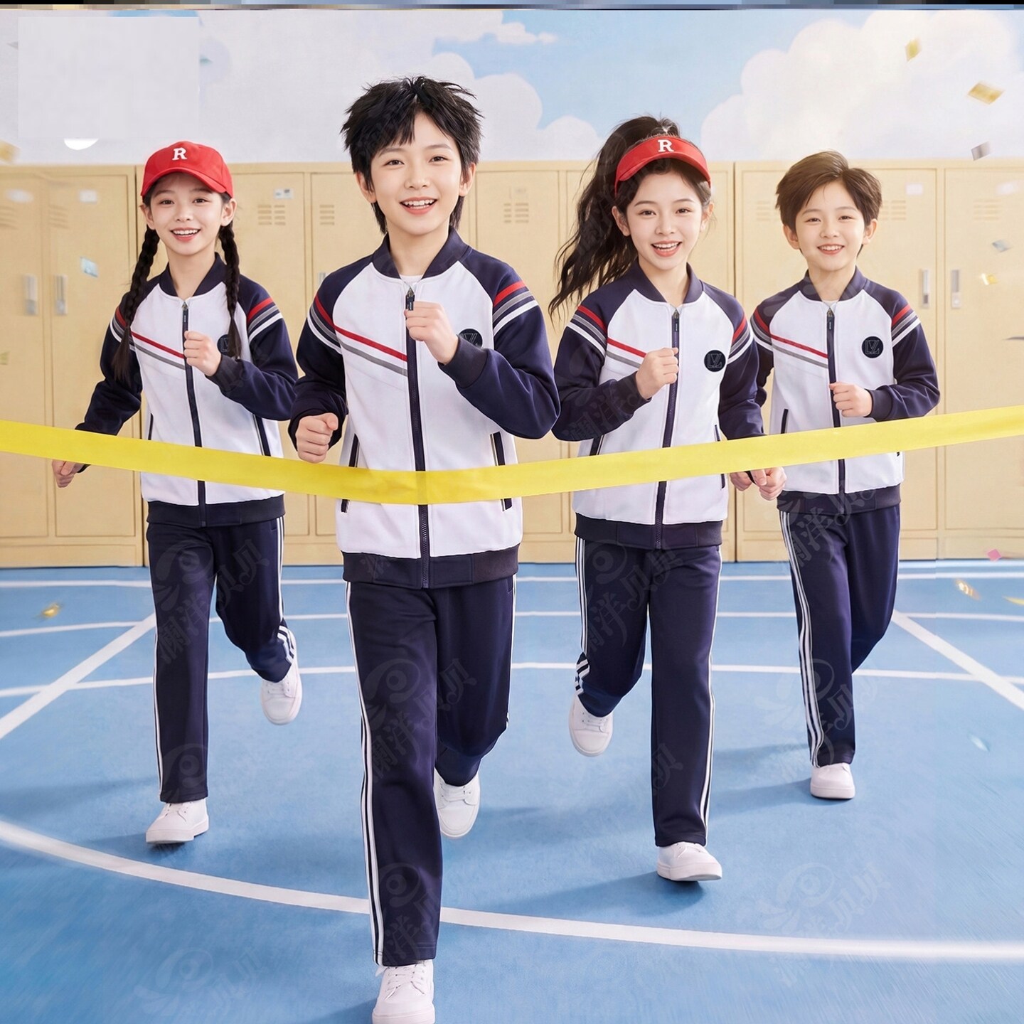 辽宁省沈阳市和平区中学生春秋季校服第一款儿童高中生运动班服