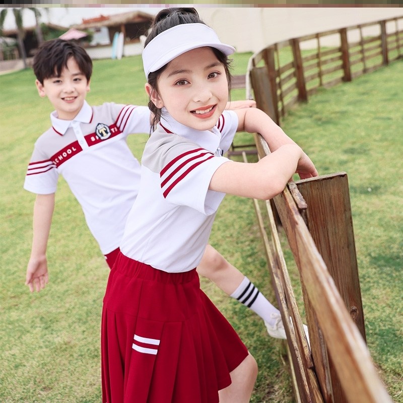 小学生班服一年级休闲校服中小学生二年级夏天六一幼儿园园服可爱