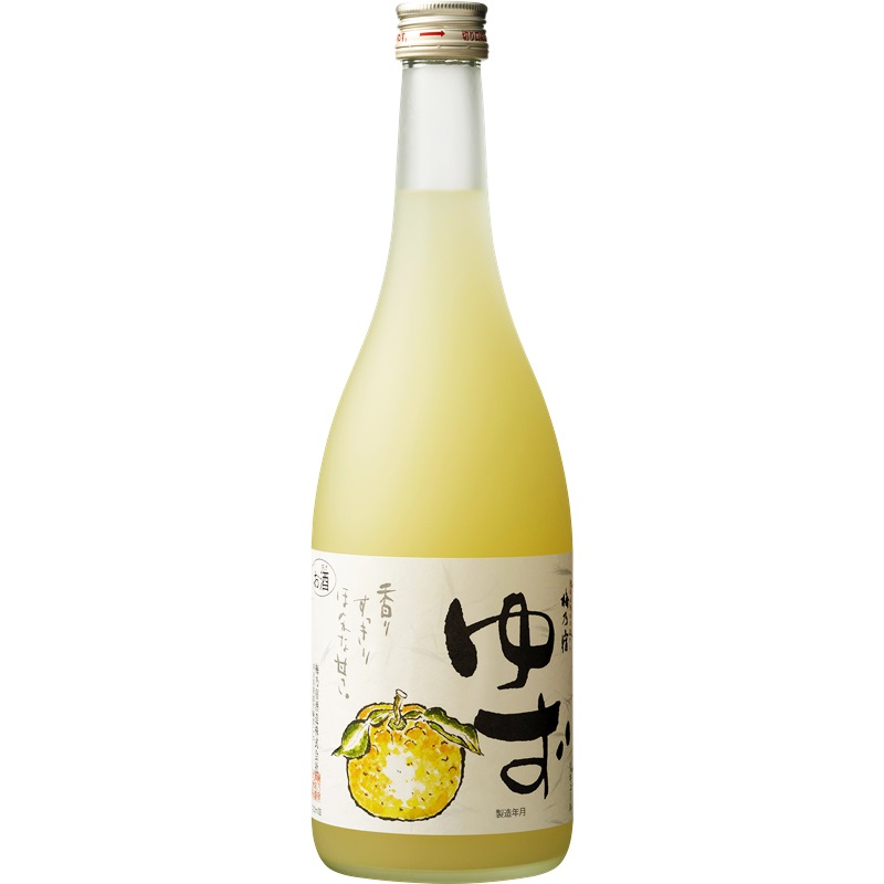 日本原装 梅乃宿柚子酒 720ml 果肉浊酒 进口日本利口酒 女士甜酒