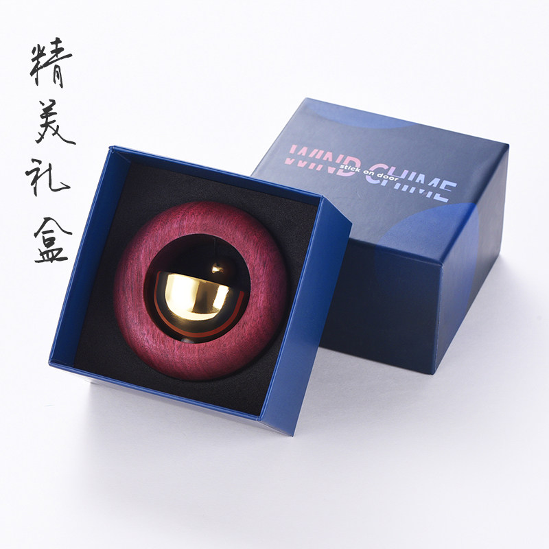 도어 흡입 바람 차임 일본어 순수 구리 자기 초인종 냉장고 스티커 선물 문 열기 알림 41MM 직경 대형 벨