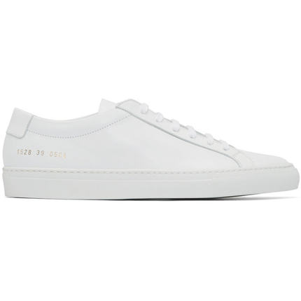 现货Common Projects Achilles 白色皮面低帮休闲鞋 男女款 8折