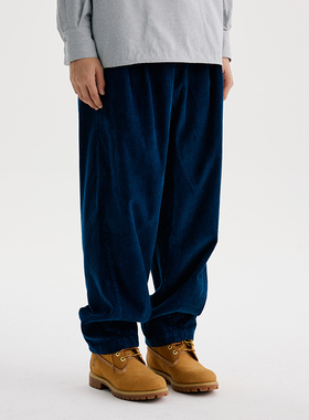 BuPaiDui 秋冬新款灯芯绒休闲裤廓形宽松裤子户外运动裤男女同款