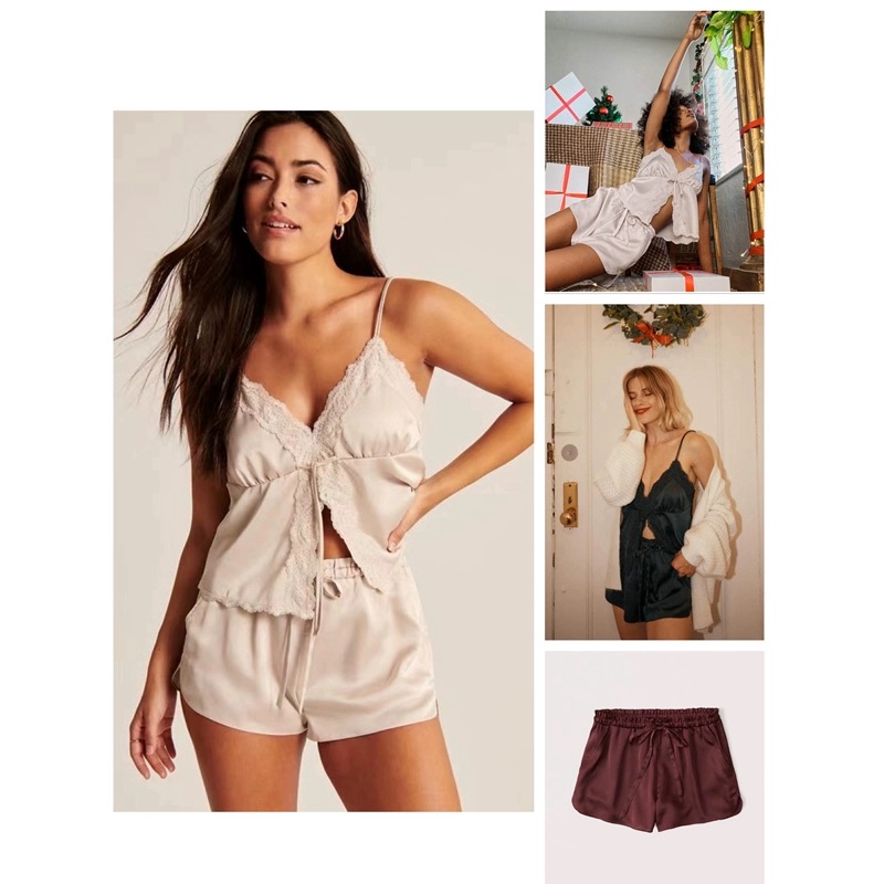 绸缎光泽感~居家睡衣小短裤