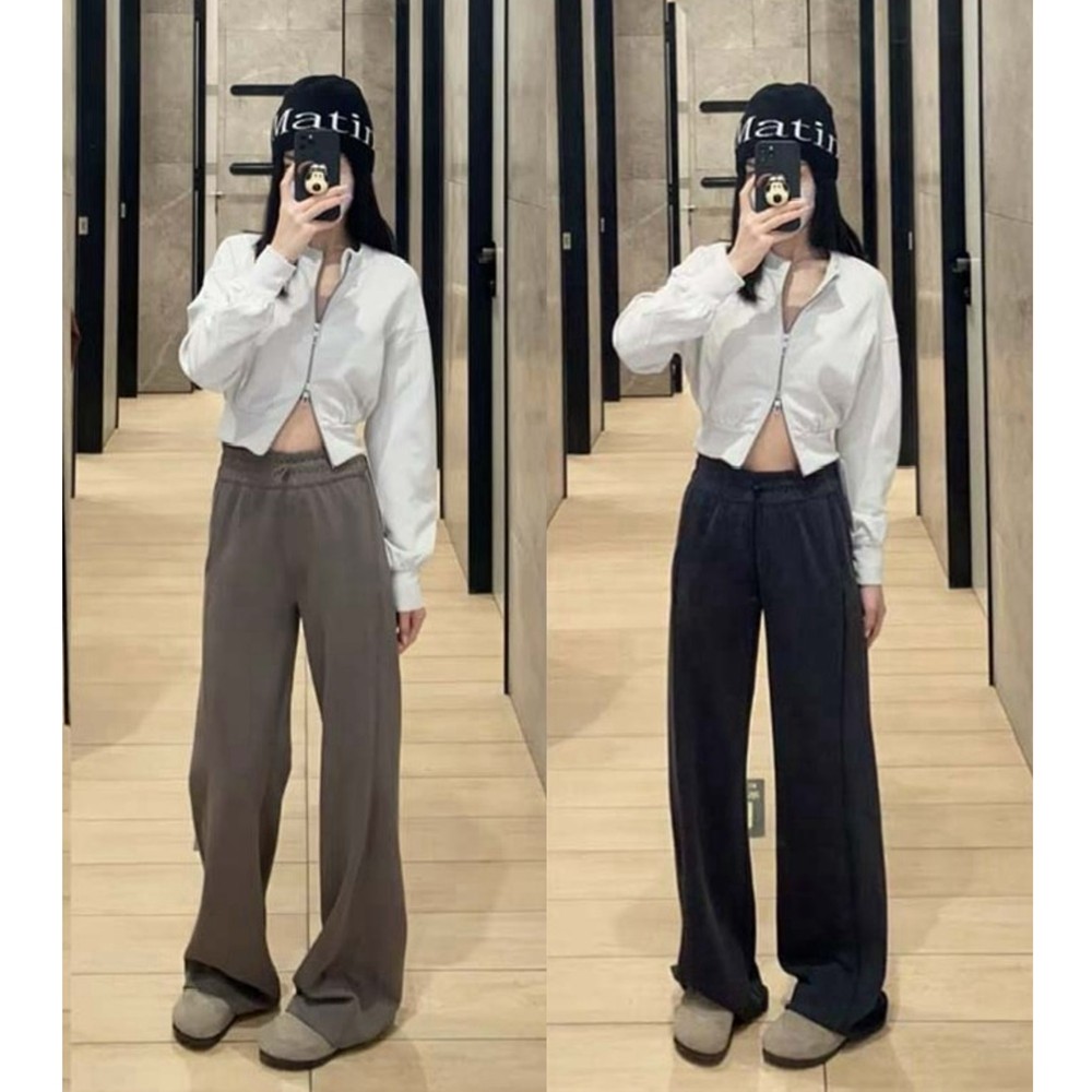 螺纹版直筒裤！又一款神裤~罗纹面料~游牧灰休闲空气裤,女装/女士精品,休闲裤,淘宝优惠券,粉丝福利购,淘宝优惠卷