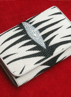 ROTA泰国正品 珍珠鱼皮女士短款三折钱包 特价虎纹真皮钱夹多款