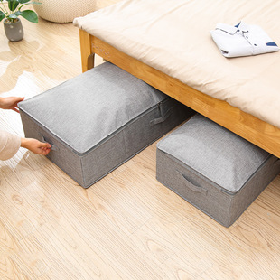 Bed bottom storage box fabric folding king size under bed c