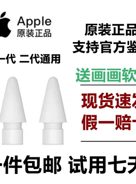 Apple pencil笔尖原装（四个装）一代二代通用笔头pencil苹果笔尖