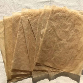 硫酸纸 纯手工咖啡染纸 复古TN手帐素材 Journal Junk