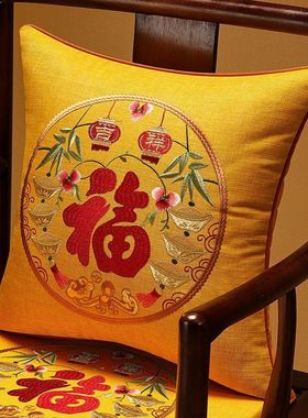 新款中式沙发大抱枕中国风靠枕大靠背垫客厅靠背垫枕