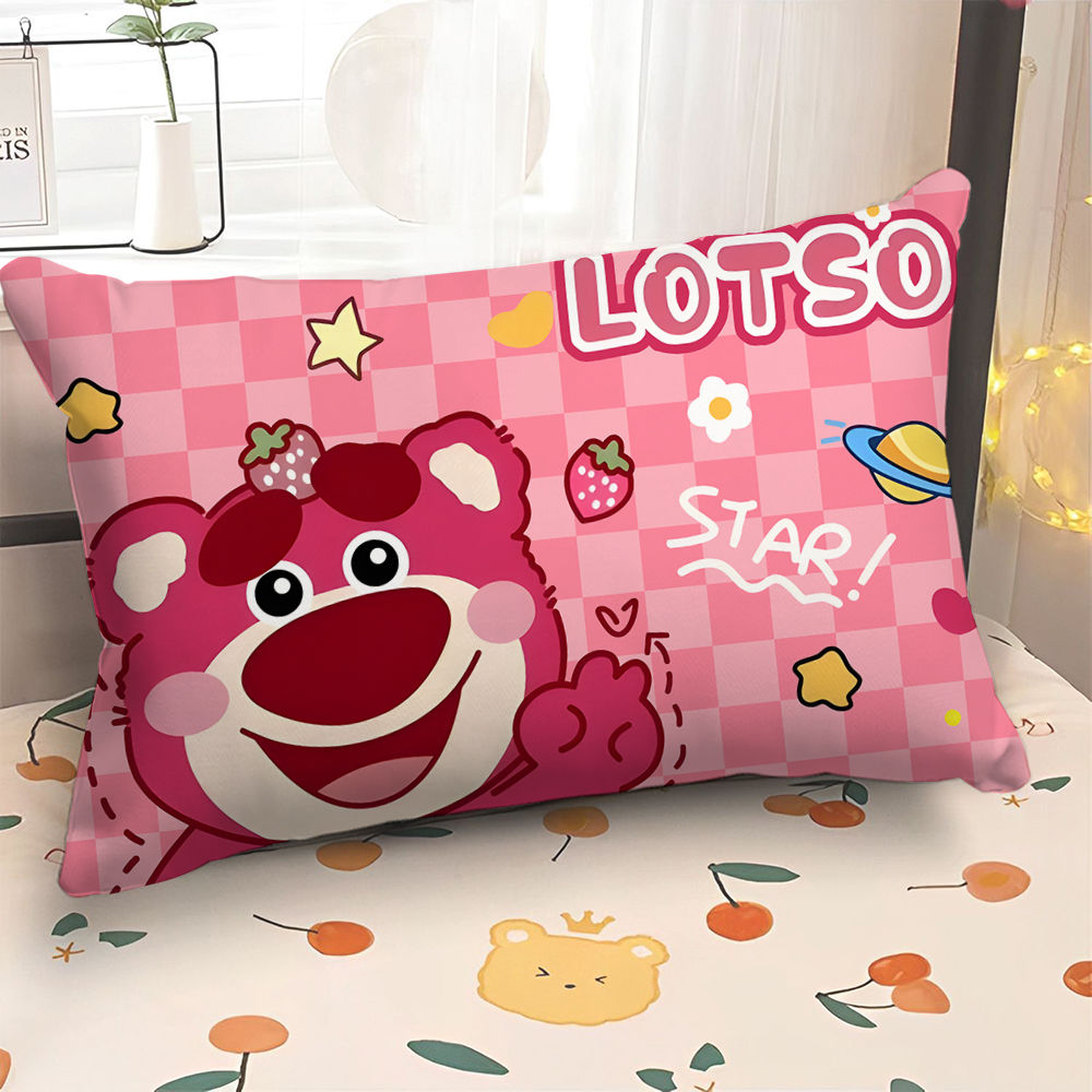 卡通草莓熊抱枕可爱少女心靠枕床头枕头粉色系儿童枕头抱枕超软