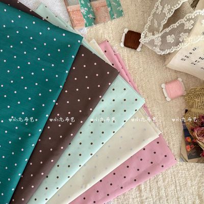 韩系ins风桌布薄荷绿可爱波点布料大肠发圈美拉德装饰拍照背景布