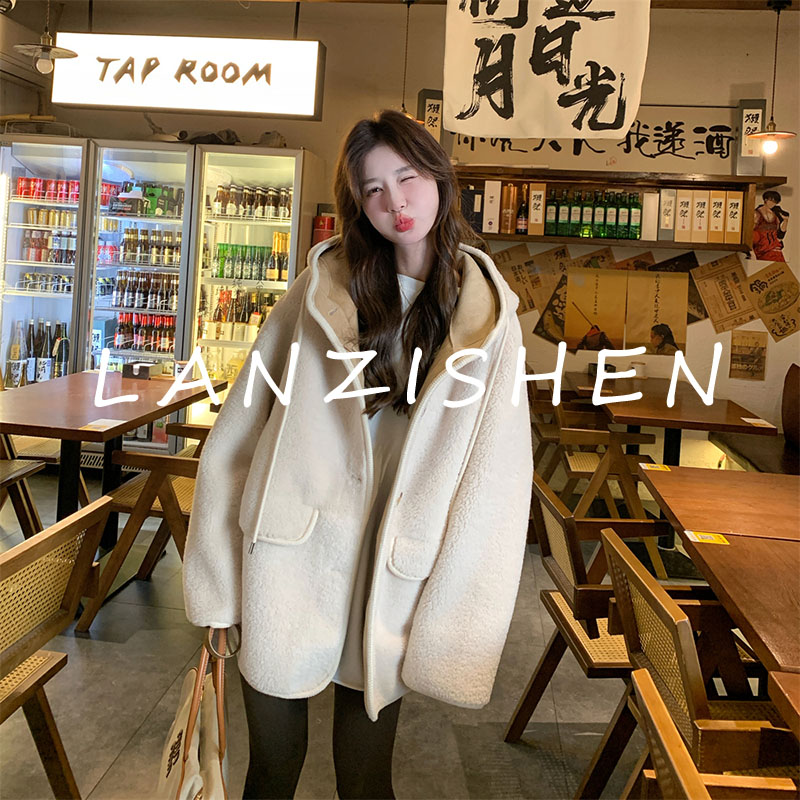 羊羔毛外套女皮毛一体2025冬新款