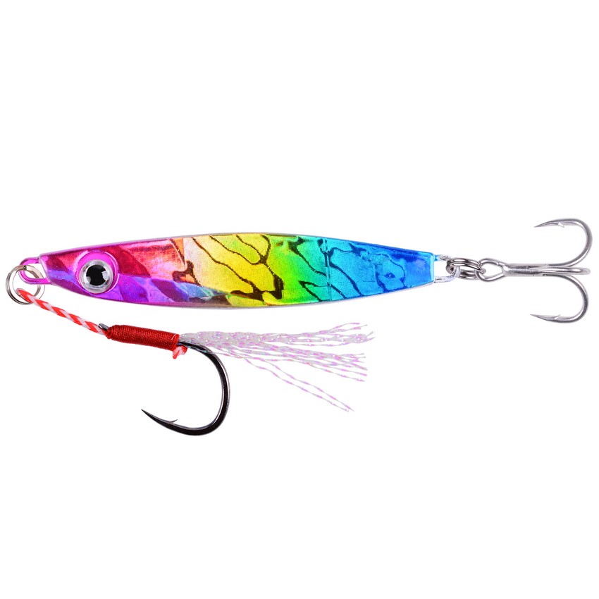 远投路亚铁板7克双钩斜切铅鱼海钓鲅鱼鲈鱼翘嘴鲶鱼鱤鱼仿生假饵