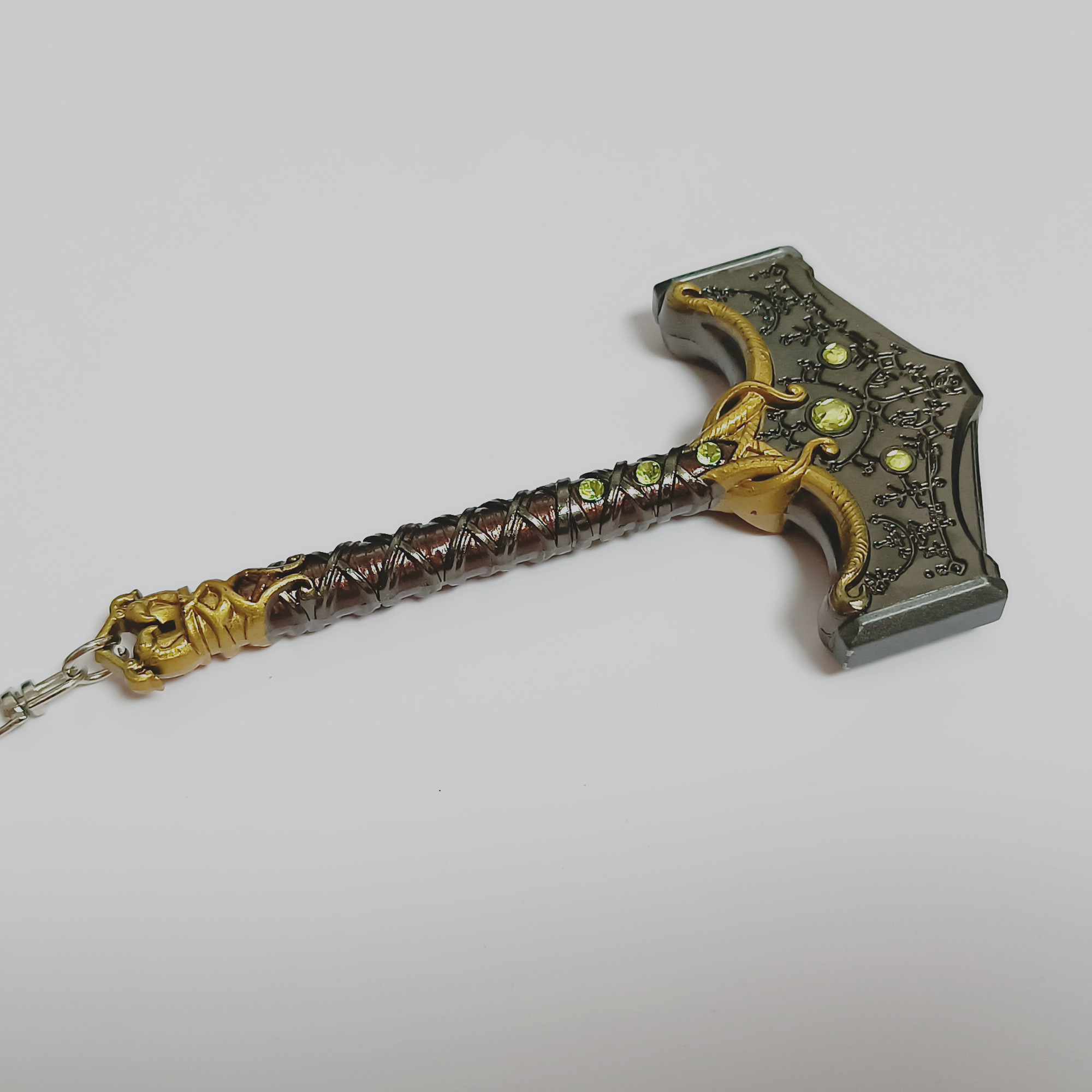 战神跟他的老父亲5诸神黄昏游戏周边索尔雷神之锤金属模型战神5