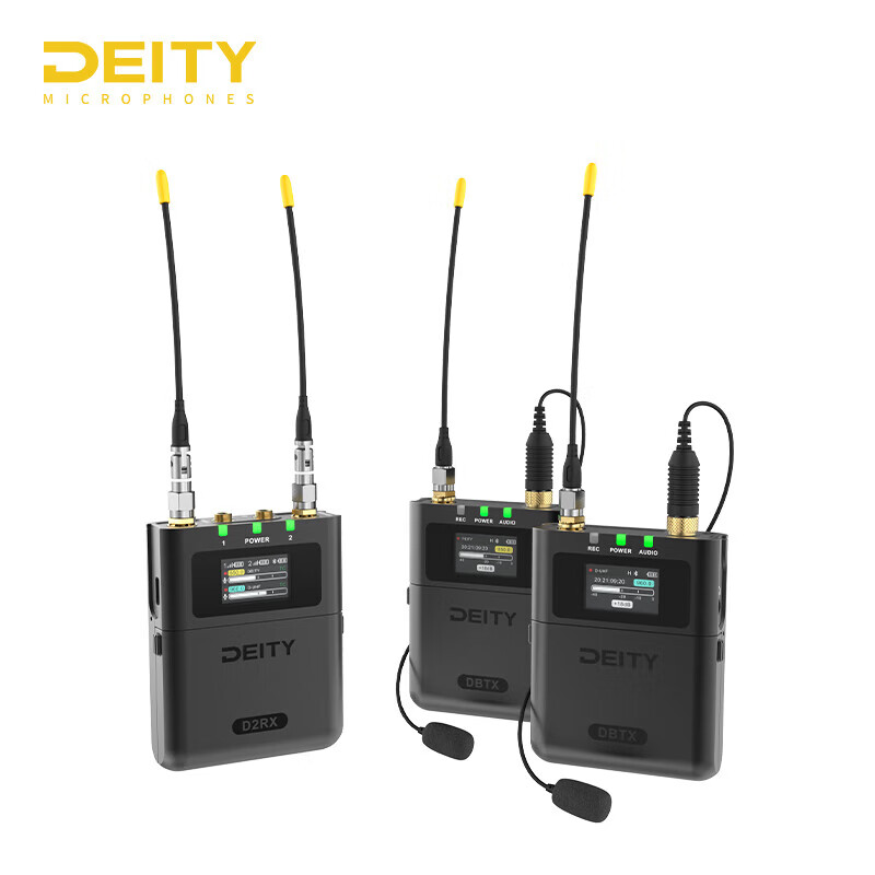Deity谛听theos时间码无线麦克风一拖二小蜜蜂双通道数字无线话筒