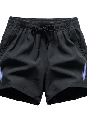 美式双边小闪电迷你图案篮球多巴胺运动短裤