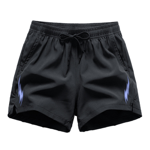 美式 双边小闪电迷你图案篮球多巴胺运动短裤