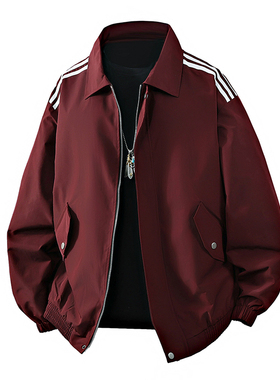 美拉德复古经典英伦翻领加绒夹克