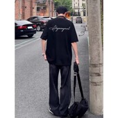 T恤 美式 复古高级感痞帅短袖 nd340