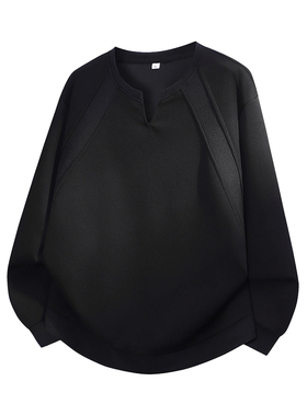 XUT 男士POLO衫长袖秋季新款翻领卫衣潮简约休闲cleanfit正肩上衣