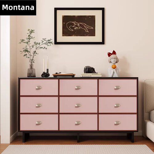 Montana 中古九斗柜复古实木边柜玄关柜客厅储物收纳抽屉柜六斗柜
