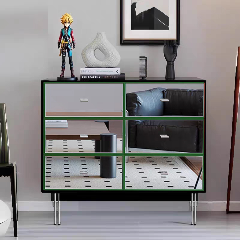 Mantana中古包豪斯九斗柜不锈钢镜面柜光轴斗柜烤漆定制抽屉柜子