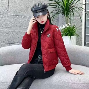 欧版轻薄羽绒棉袄女装冬装2026新款韩版休闲短款棉服小棉衣外套