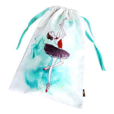 小茉莉舞蹈抽绳鞋袋透气网孔