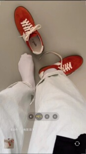 opel秋新款手工鞋复古舒适德训鞋女休闲板鞋平底运动鞋跑步鞋韩国