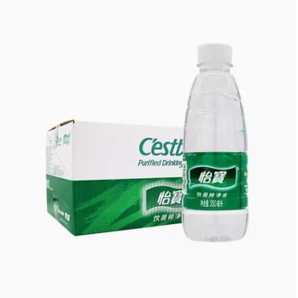 怡宝饮用水纯净水350mlx24瓶装整箱塑包家庭办公会议随机发