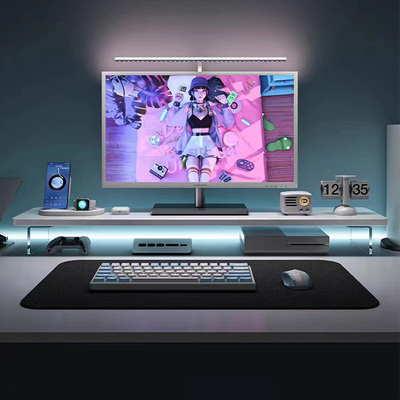 亚克力台式电脑增高架办公室桌面显示屏底座抬垫高支架悬浮置物架