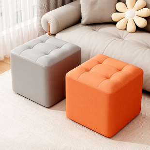 小凳子家用小板凳矮凳子客厅小坐凳方凳久坐不累椅子高级感软坐垫