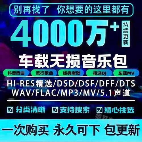 2025无损音乐下载包抖音MP3新歌曲dj/flac/wav车载U盘mp4经典老歌