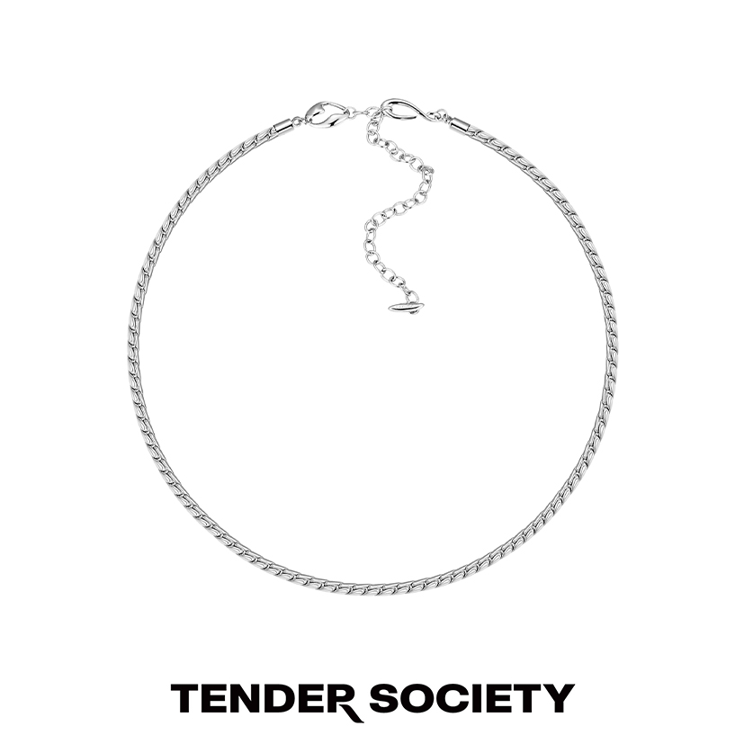 Tender Society T for Tender银色麦穗项链锁骨链叠戴时尚气质ins