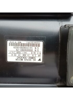安川五代伺服电机SGMGV-30A3C6C值带刹车 议价
