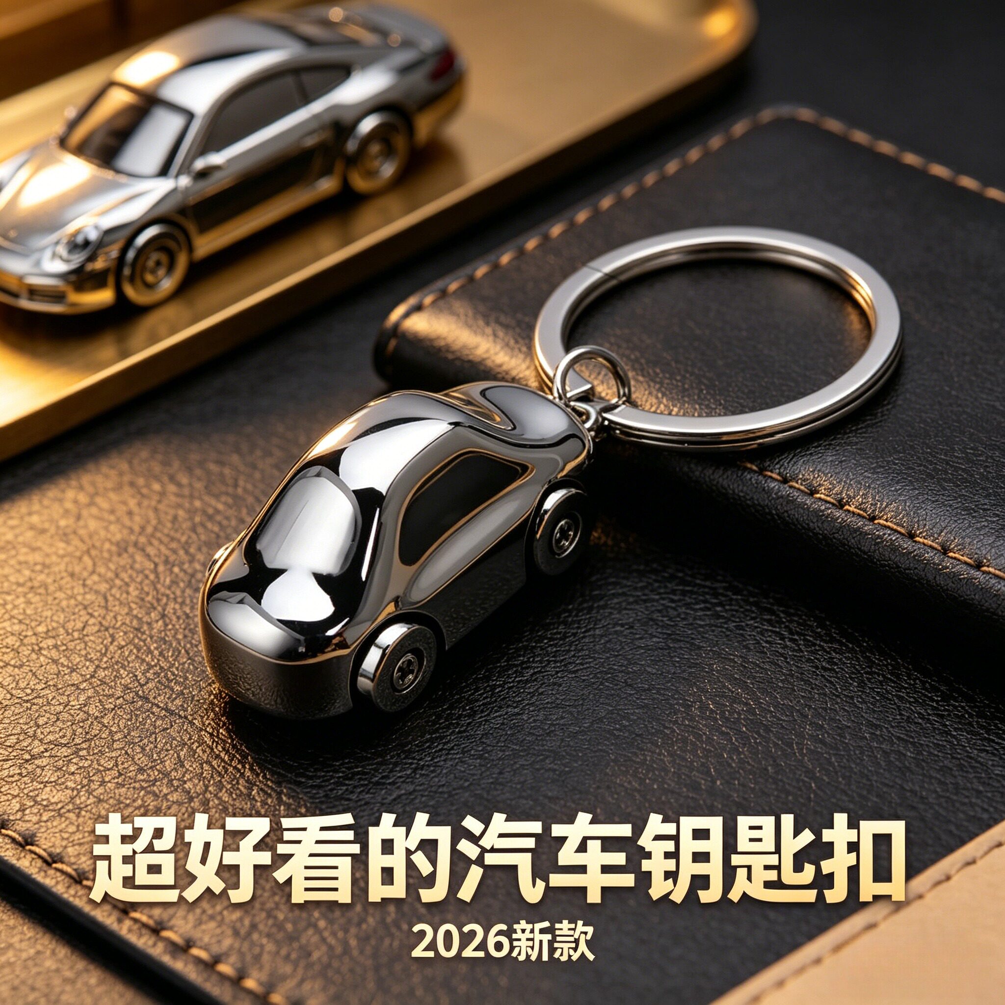 超好看的汽车钥匙扣赛车金属钥匙扣定制商务广告促销订制礼品礼物