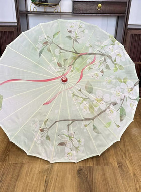流苏伞古风伞印花伞绸布伞国潮舞蹈演出摄影装饰工艺儿童古典