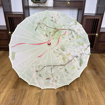 流苏伞古风伞印花伞绸布伞国潮舞蹈演出摄影装饰工艺儿童古典
