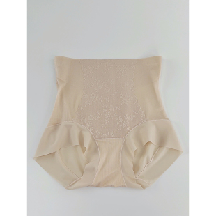 高腰舒适透气无痕抗菌高弹收腹提臀桑蚕丝轻塑内裤 ——76028