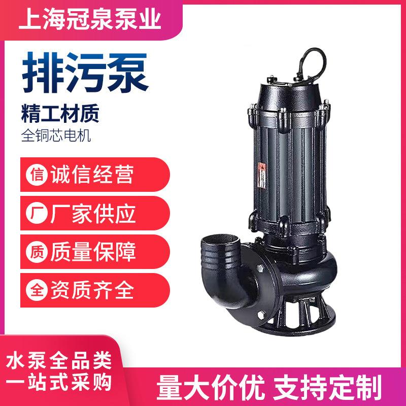 切割式污水泵排污泵搅匀切割WQ不锈钢大流量排污泵铸铁防爆