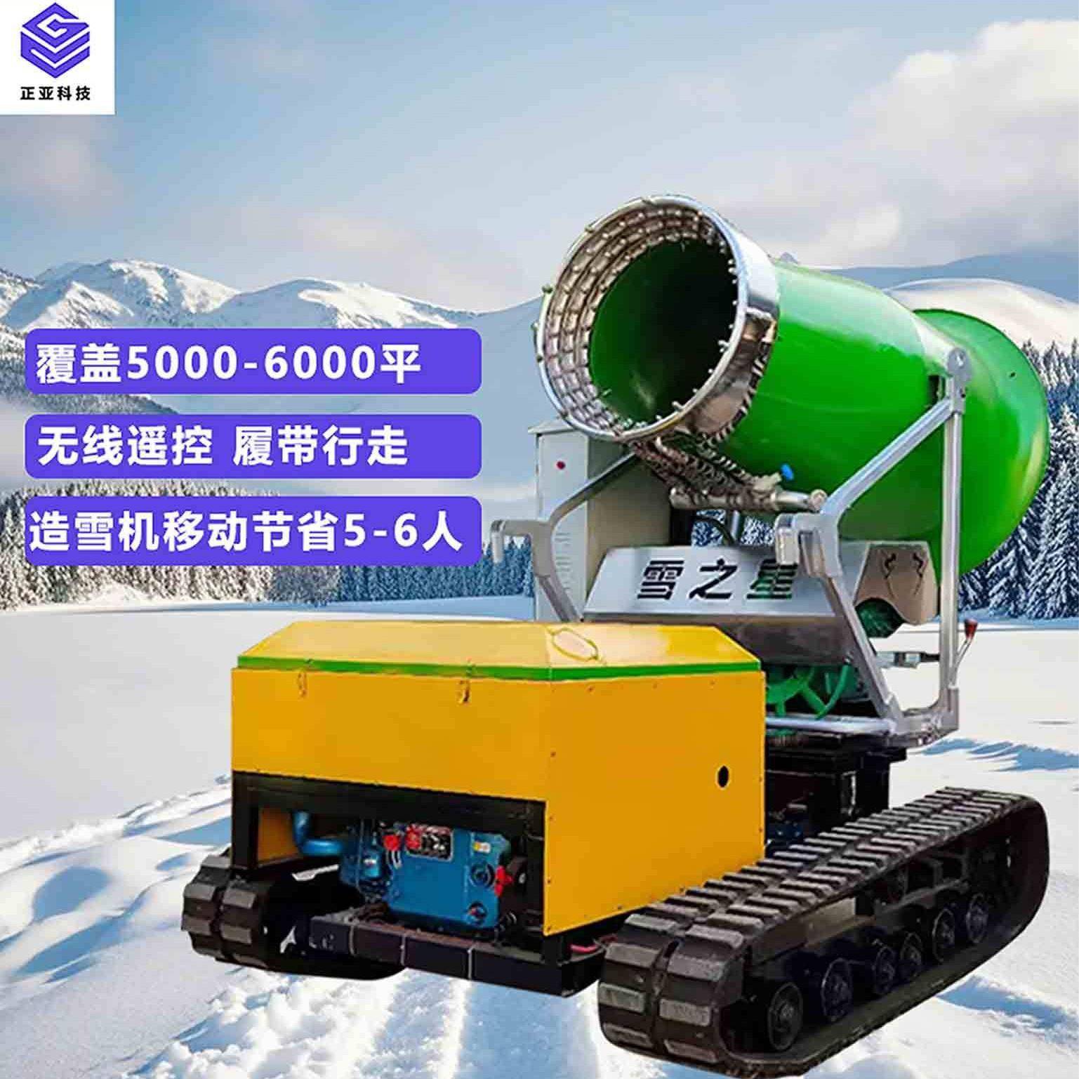 大型滑雪场人工造雪机室内外商用户外喷雪机履带式行走吹雪机