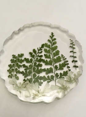 球体镇纸植物标本水晶滴胶摆件